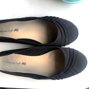 Basic black flats for work